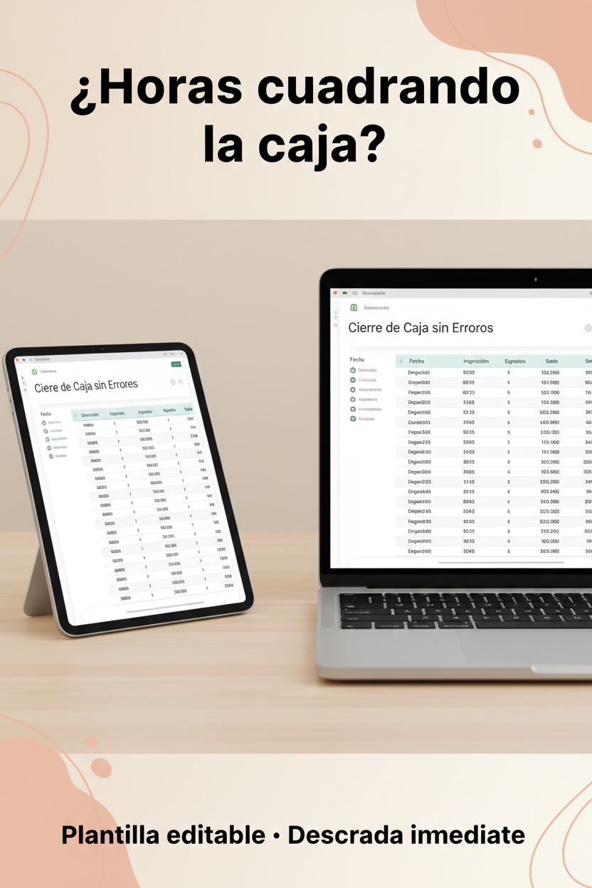Pin Pinterest – Guía Cierre de Caja sin Errores, tonos beige